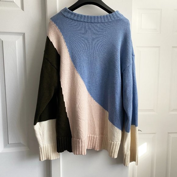 Apiece Apart Colourblocked Cotton Sweater, Size Medium. - Picture 8 of 13